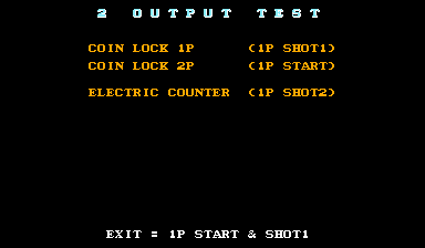 Output Test Screen