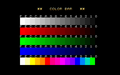 Colour Bar Pattern