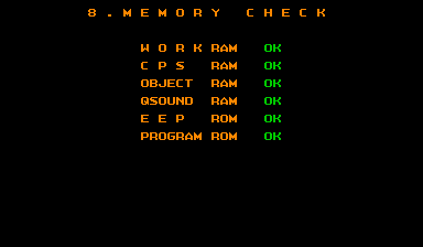 Memory Test Screen